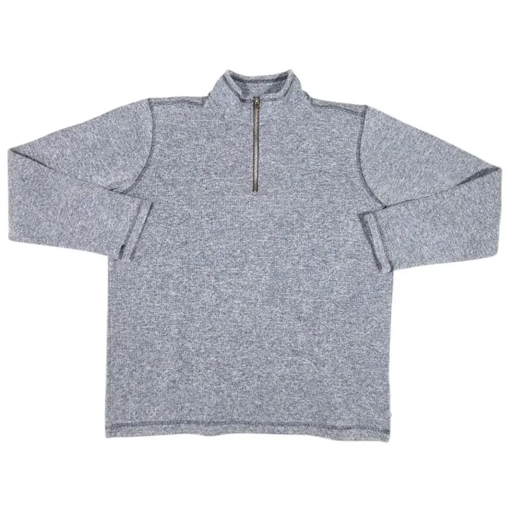 GAP Mock Neck 1/4 Zip Sweater Sweatshirt Lot Of 2 Blue Gray Mens Large Casual